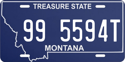 MT license plate 995594T