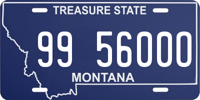 MT license plate 995600O