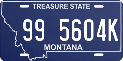 MT license plate 995604K