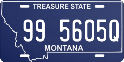 MT license plate 995605Q