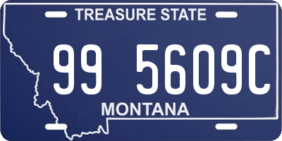 MT license plate 995609C