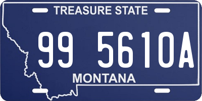 MT license plate 995610A