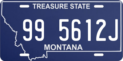 MT license plate 995612J