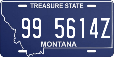 MT license plate 995614Z