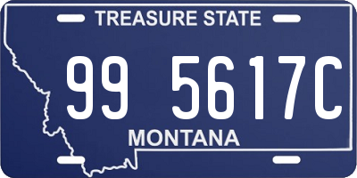 MT license plate 995617C