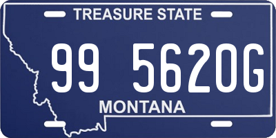 MT license plate 995620G