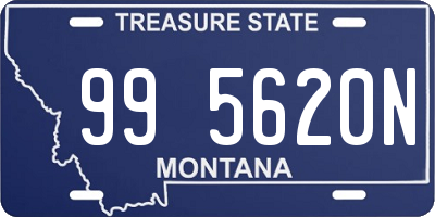 MT license plate 995620N