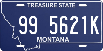 MT license plate 995621K