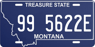 MT license plate 995622E