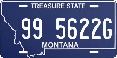 MT license plate 995622G