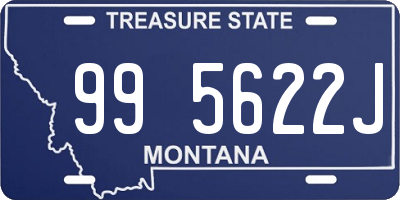 MT license plate 995622J