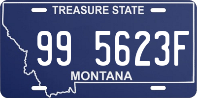 MT license plate 995623F