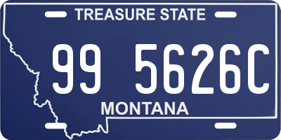 MT license plate 995626C