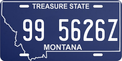 MT license plate 995626Z