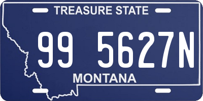 MT license plate 995627N