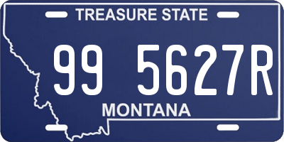 MT license plate 995627R