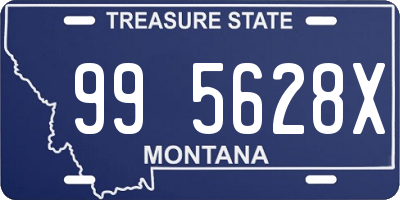 MT license plate 995628X