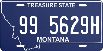 MT license plate 995629H