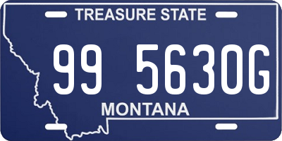 MT license plate 995630G