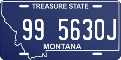 MT license plate 995630J