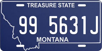 MT license plate 995631J