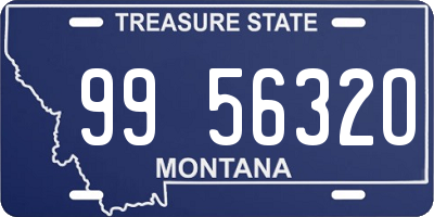 MT license plate 995632O