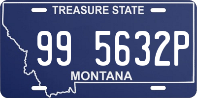 MT license plate 995632P