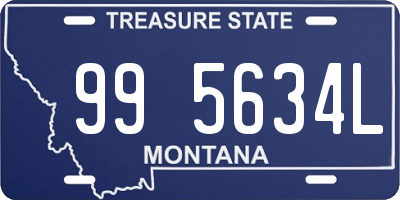 MT license plate 995634L