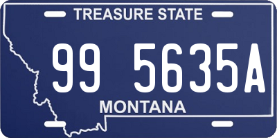 MT license plate 995635A