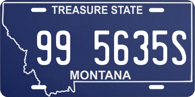 MT license plate 995635S