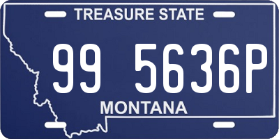 MT license plate 995636P