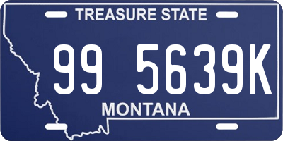 MT license plate 995639K