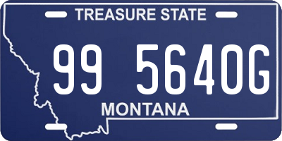 MT license plate 995640G