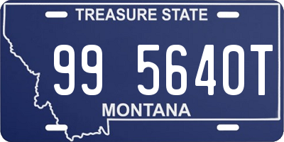 MT license plate 995640T