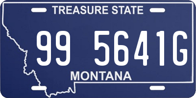 MT license plate 995641G