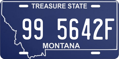 MT license plate 995642F