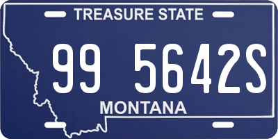 MT license plate 995642S