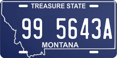 MT license plate 995643A