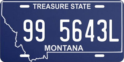 MT license plate 995643L