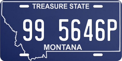 MT license plate 995646P