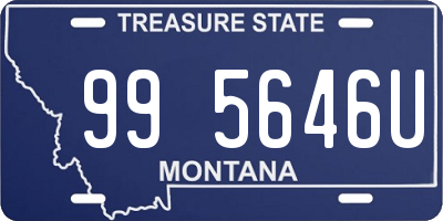 MT license plate 995646U