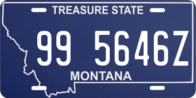 MT license plate 995646Z