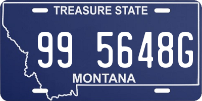 MT license plate 995648G