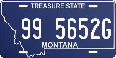 MT license plate 995652G