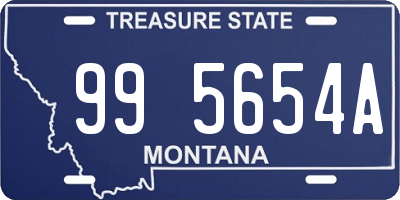 MT license plate 995654A