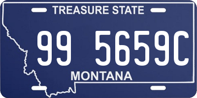 MT license plate 995659C