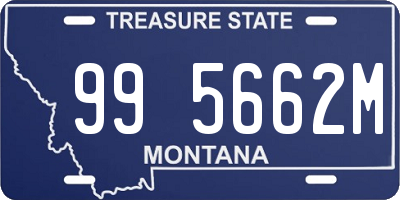 MT license plate 995662M
