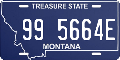MT license plate 995664E