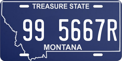 MT license plate 995667R