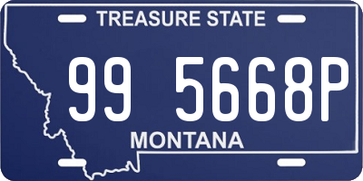 MT license plate 995668P